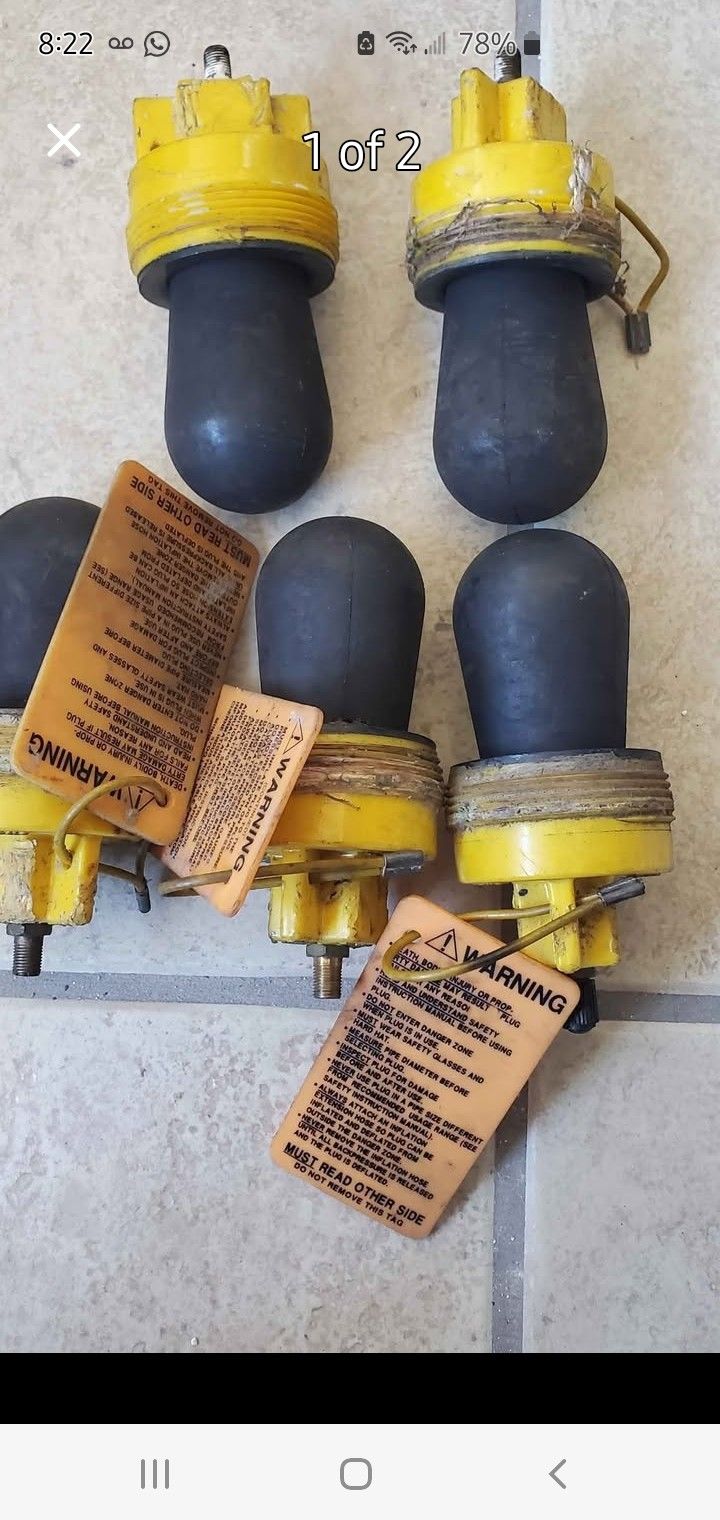 5 Plumbing Test Balls - 2" Size