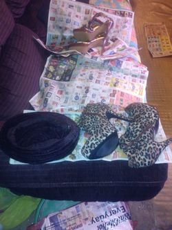 High Heels Shoes and Hat.