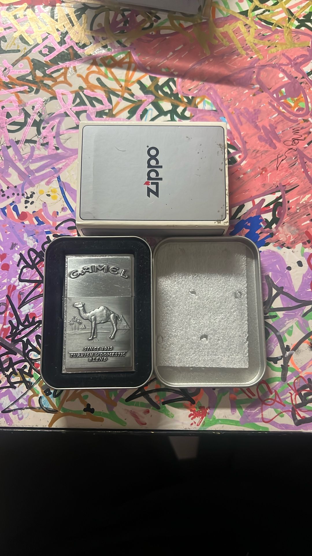 Zippo Lighter Camel Cigarettes 1(contact info removed) Replica 2nd Release Vintage Never Fired
