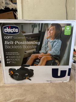 Chicco GoFit ClearTex Plus Booster Seat – NEW IN BOX