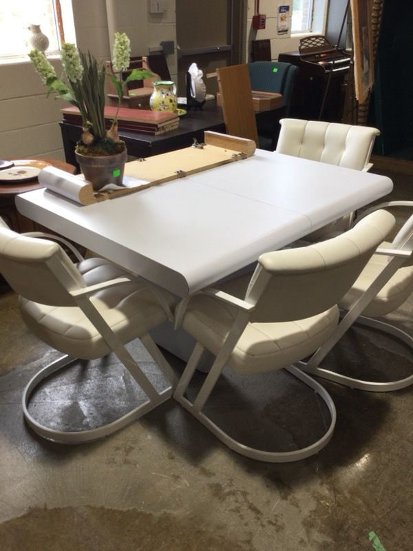 White Dining Table and Chairs