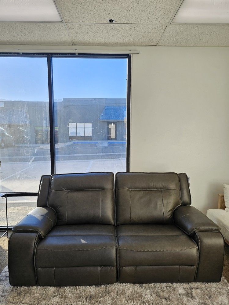 Leather Reclining Sofa  - Hansley 