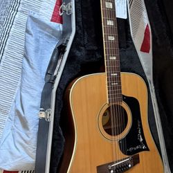 Dorado 12 Strings  By Gretch Guitar Hard Case Included.