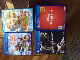 PS4 and Wii U games