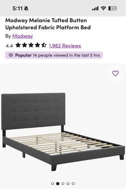 Queen Bedframe Gray