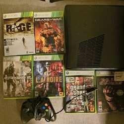 Xbox 360 with Games and Controller