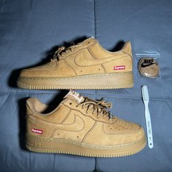 Nike Supreme Air Force 1 Wheat Size 9.5