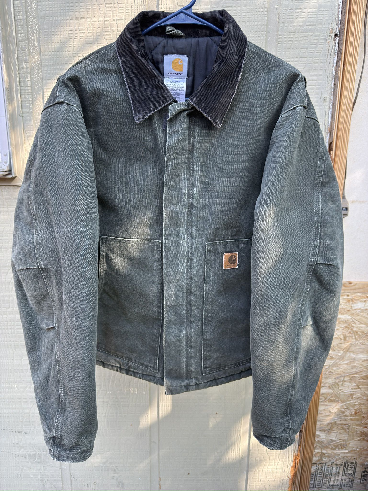 Vintage Carhartt Arctic Detroit Jacket Mens Large J22 MOS Green