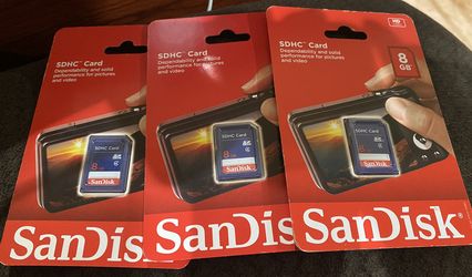 SAN DISK SDHC CARD 8GB ⭐️⭐️⭐️NEW ( Compare To Walmart $27.99)