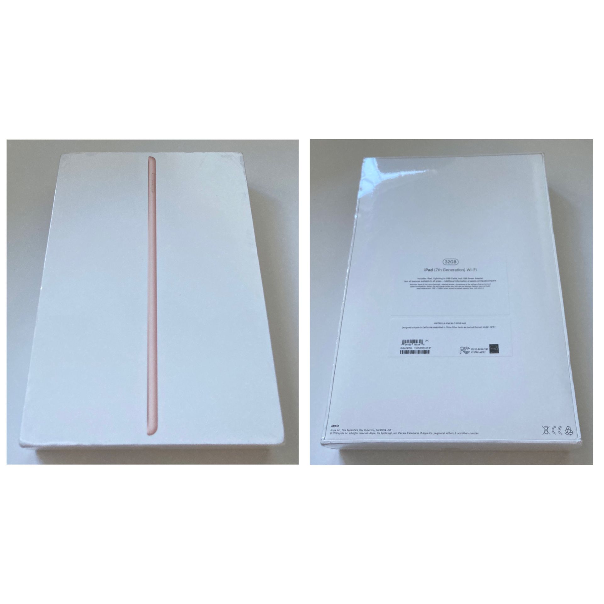 iPad 7th Generation WiFi 32GB Gold (Brand New in the box with 1 year of Apple Warranty) $325
