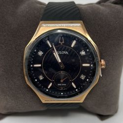 Bulova Women's CURV Rose Gold Diamond Watch