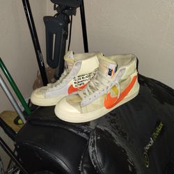 Authentic Off White  X Nike Blazer Mid All Hallows Eve Size 10