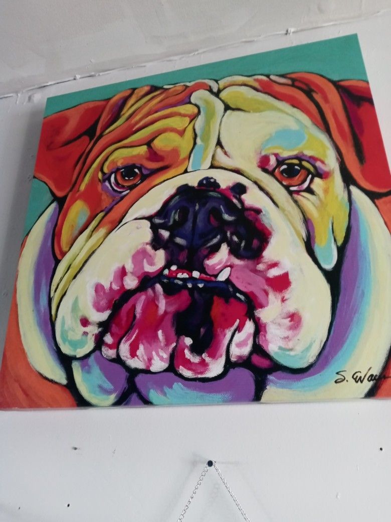 Large Bully Canvas Pic