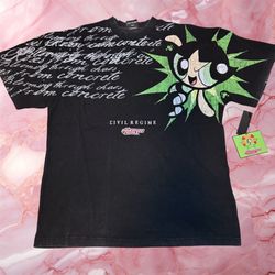 Civil Regime x Powerpuff Girls Buttercup Shirt - Size XXL