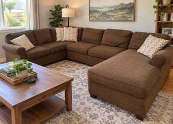 ππ²π½ππ£$6k 2DAY ONLY! BASSETT FLASH SALE + FREE DELIVERY U SHAPED BROWN SECTIONAL