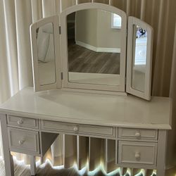 White vanity