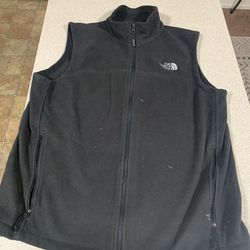 The North Face Vest Men’s Large Black Full Zip Outdoors Fleece