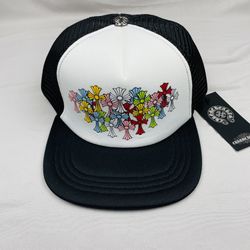 Brand New Chrome Hearts Black and White Hat 