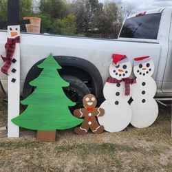 Wooden Christmas Yard Decorations