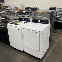 CLEARANCE! 🔥 50% OFF SAMSUNG 4.7 cu.ft. Large Capacity Top Load Washer & 7.4 cu.ft. vented GAS Dryer