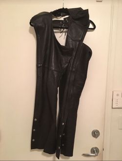 Genuine Leather Riding Chaps - (Womens Size Sm - Med)