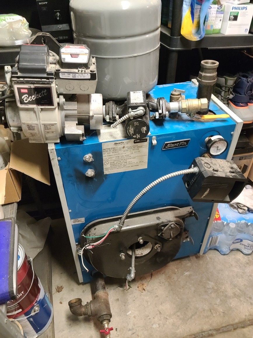 154,000 BTU Heating Water Oil Boiler - $900 - Pick Up Only