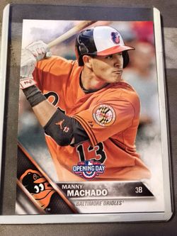 Manny machado 2016 topps opening day baseball card #OD-104