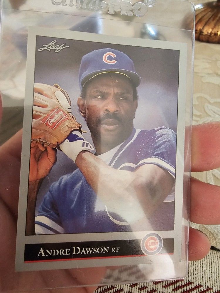 Andre Dawson Chicago Cubs '92 Leaf '91 Leaf Studio '92 Pinnacle Baseball Cards 