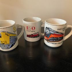 Unused Train Mugs 