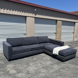 2 Tone Living Spaces Tufted XL Sectional ($10 Delivery )