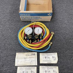Imperial Eastman ~ 4 Valve System Analyzer with Hoses ~ Made in USA ~ NOS