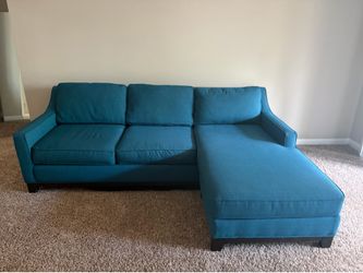 Teal couch