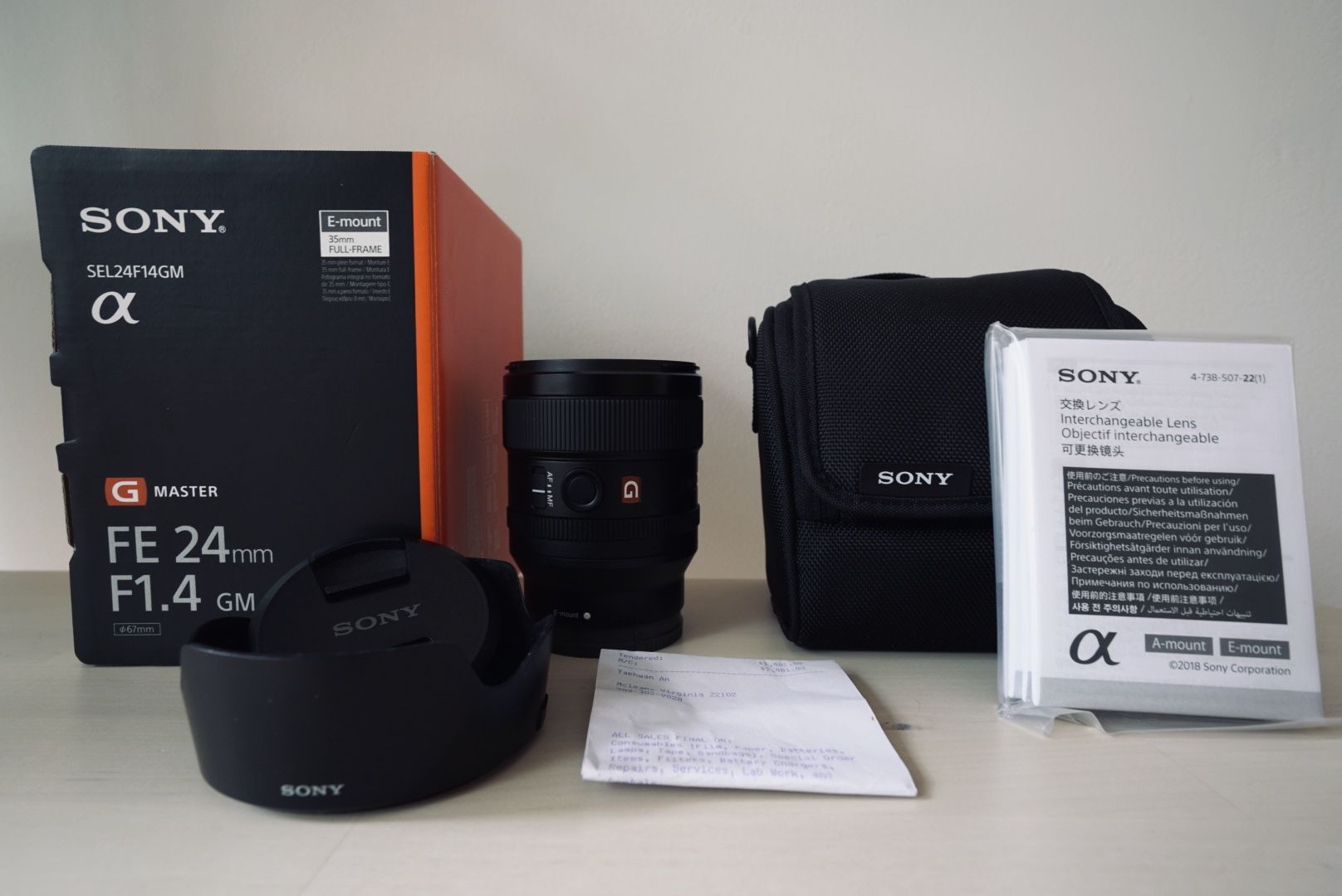 Sony 24mm f1.4 G Master