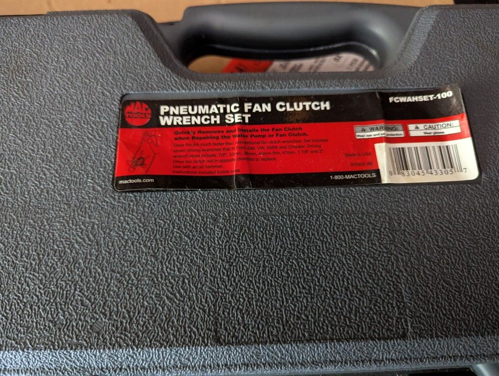Pneumatic Fan Clutch Wrench Set