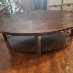 Oval Coffee Table - Espresso 