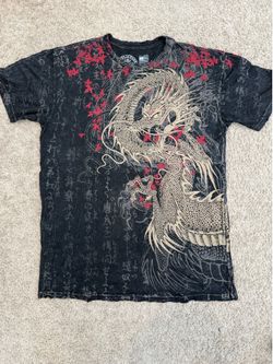 Affliction Dragon Distressed Y2K