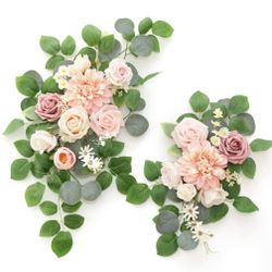 Flrunwu(Pack of 2 Artificial Flowers Decorations,Centerpieces for Wedding Reception Backdrop Decoration, Floral Decor Wall Home Entryway OutdoorDecora