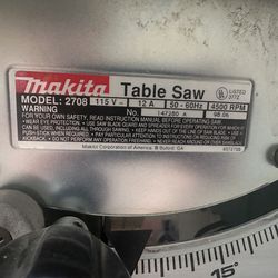 Makita tablesaw