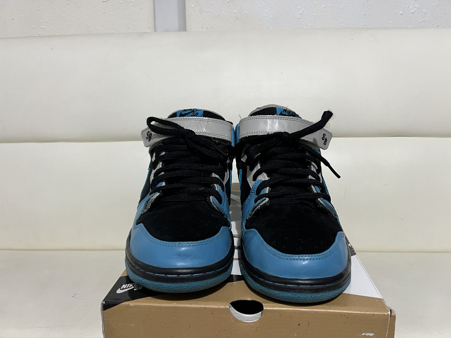 Nike Sb Dunk Mid Aqua Fuel 2008 Size 12 Nike Dunk Low High Mid