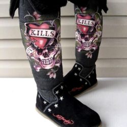 Ed hardy boots top