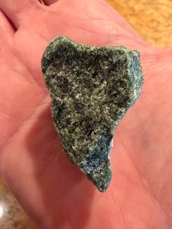 Raw Green Jade Crystal Stone