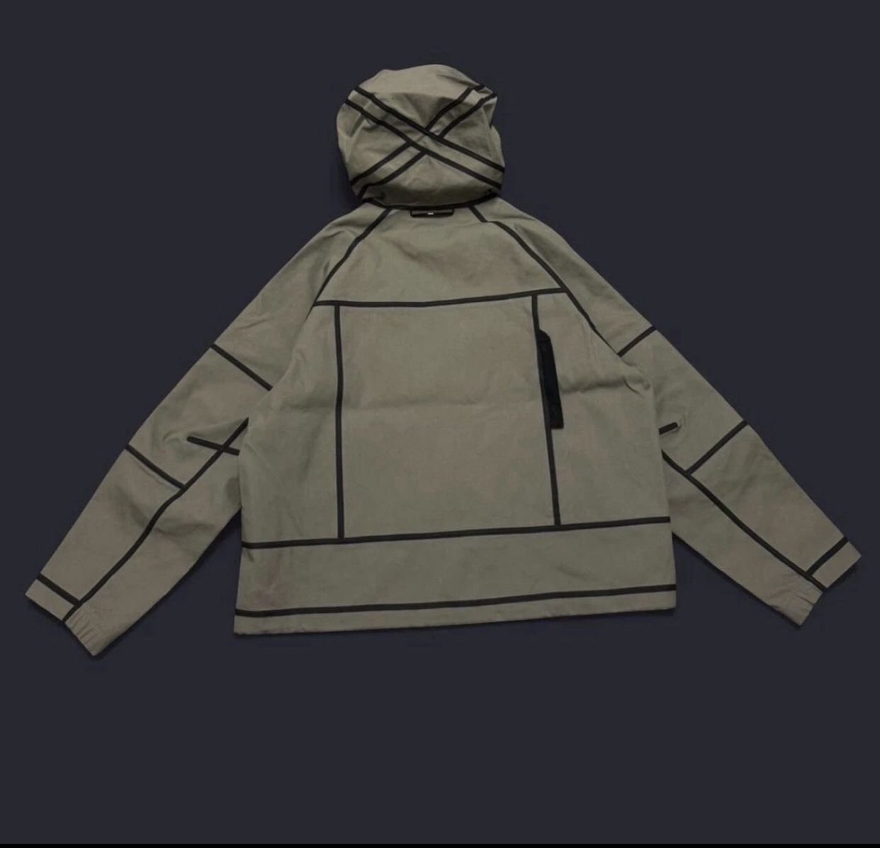 Nike Tech Storm-Fit Hooded Rain Jacket Light Army Mens Size Large 