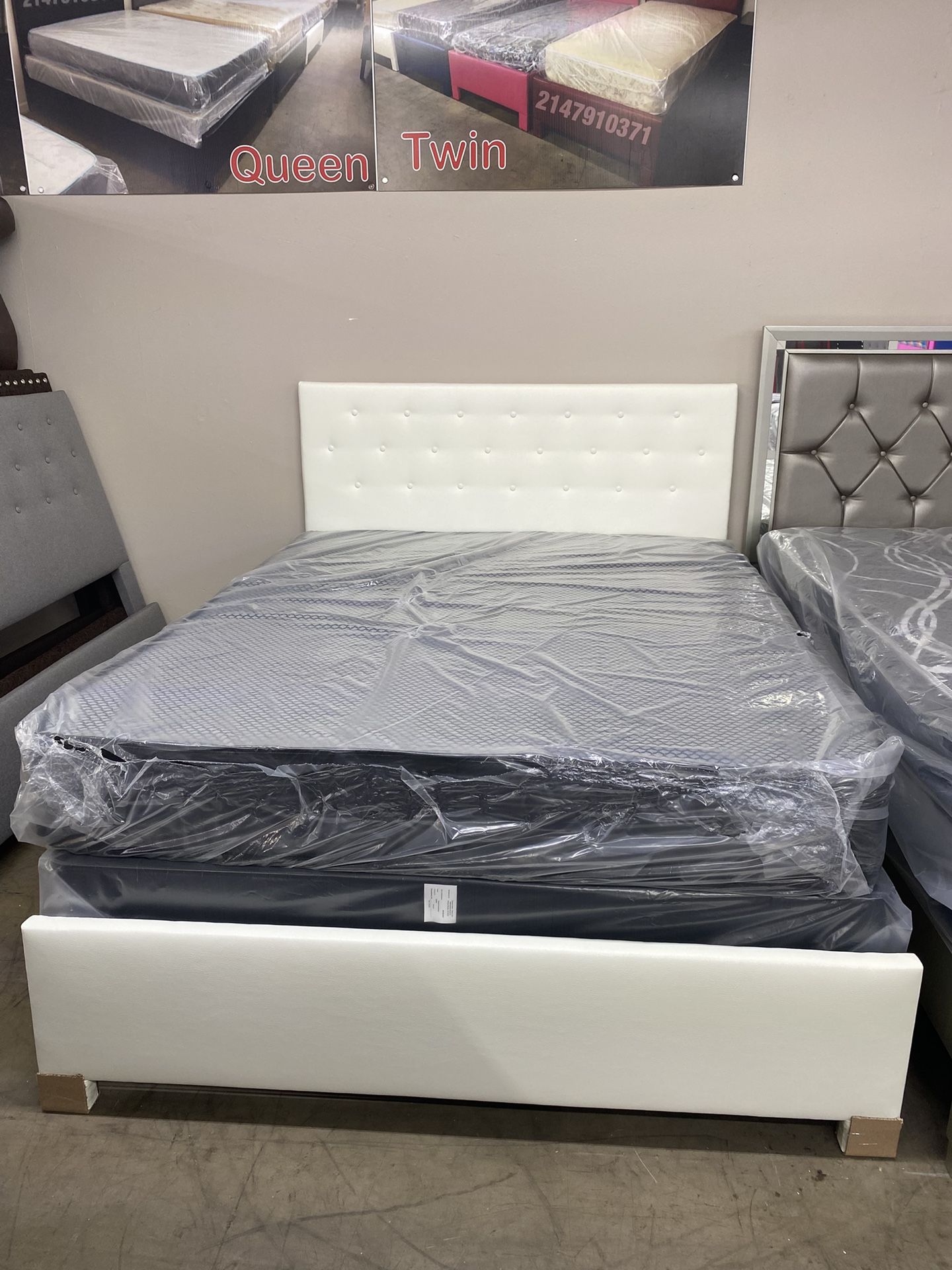 Queen Bed With Mattress