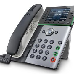 Poly Edge E300 IP Phone - Corded - Corded - Desktop - Black
