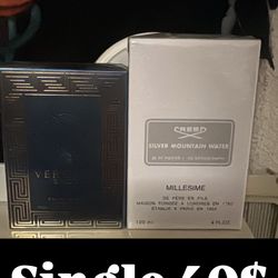 Versace euros and creed silver mountain water