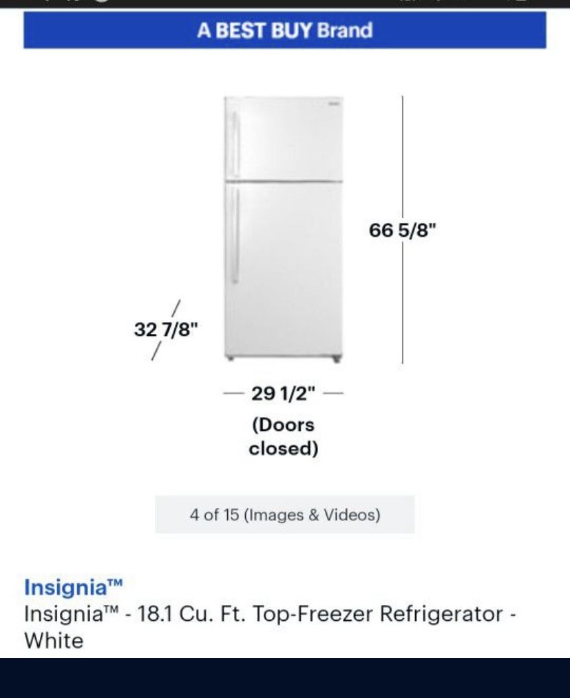 Refrigerator & Electric Range stove