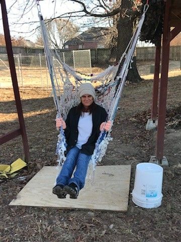 Hanging Hammock chair, made by me!