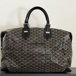 GOYARD 'BLACK' BOWLING 45 DUFFLE BAG