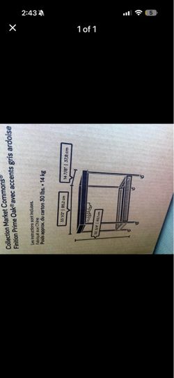 NIB Rolling bar cart