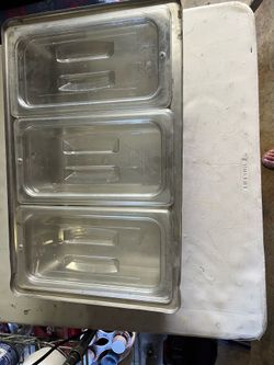 Condiment holder and you could put ice in the bottom container